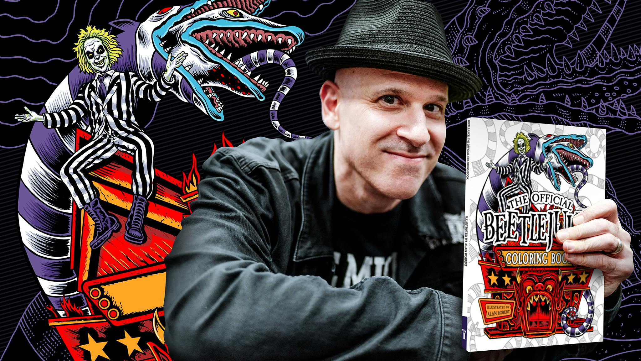 Life Of Agony’s Alan Robert has illustrated an official Beetlejuice colouring book