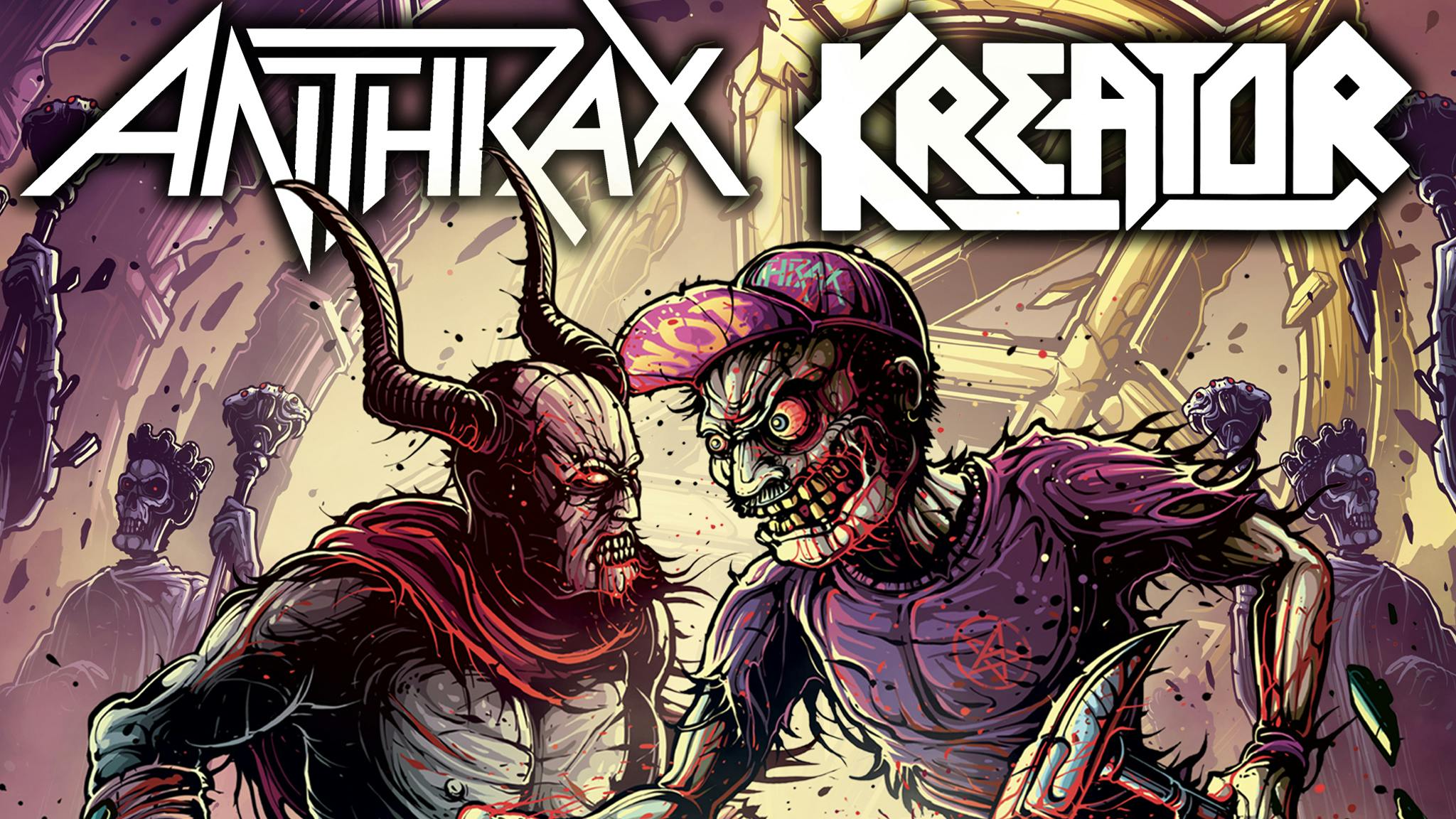 “So much f*cking metal!”: Anthrax and Kreator announce co-headline tour