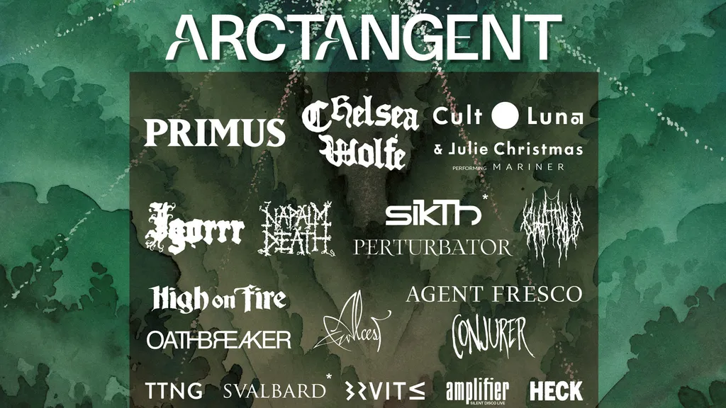 Arc Tan Gent Festival August 2026 Primus Chelsea Wolfe Cult Of Luna Julie Christmas Sik Th Napalm Death High On Fire header