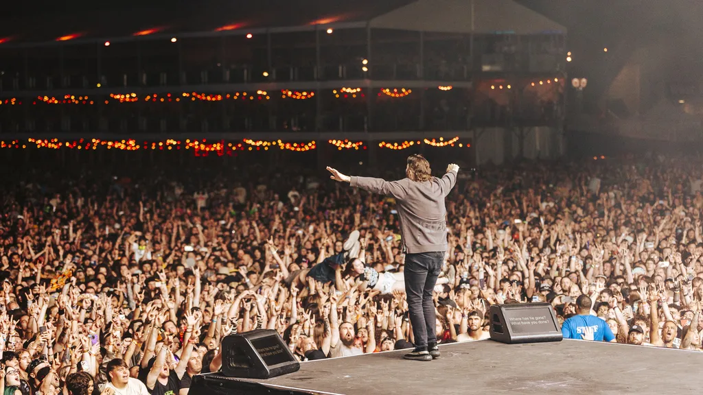Avenged Sevenfold Louder Than Life 2025 festival live M Shadows credit Steve Thrasher