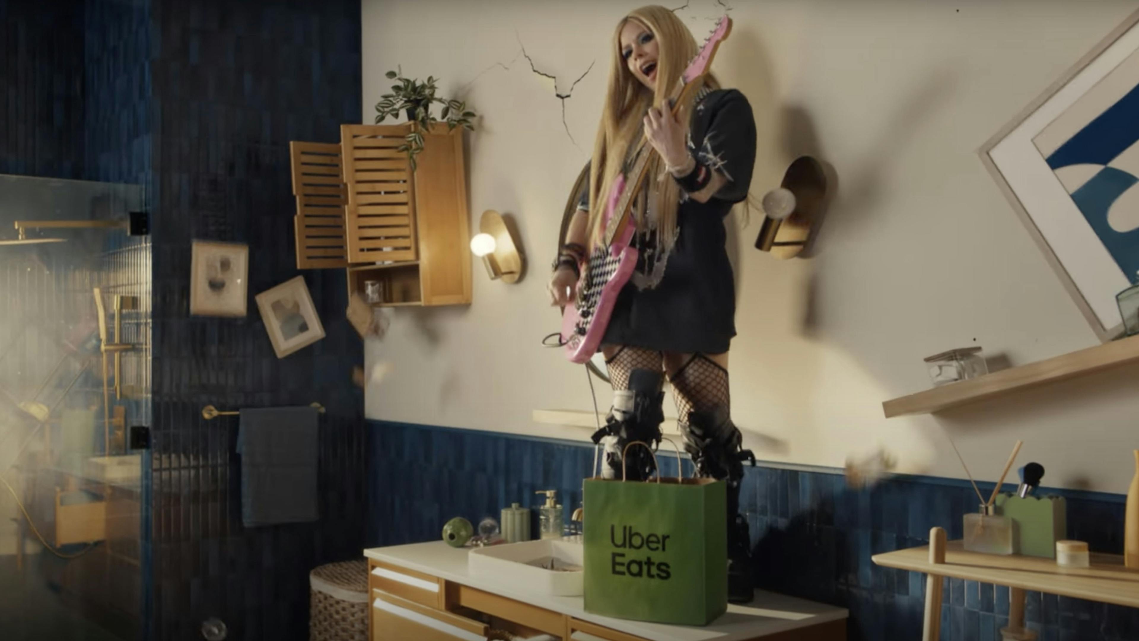 ‘Advil. Yes’: Avril Lavigne has done a new ad for ﻿Uber Eats