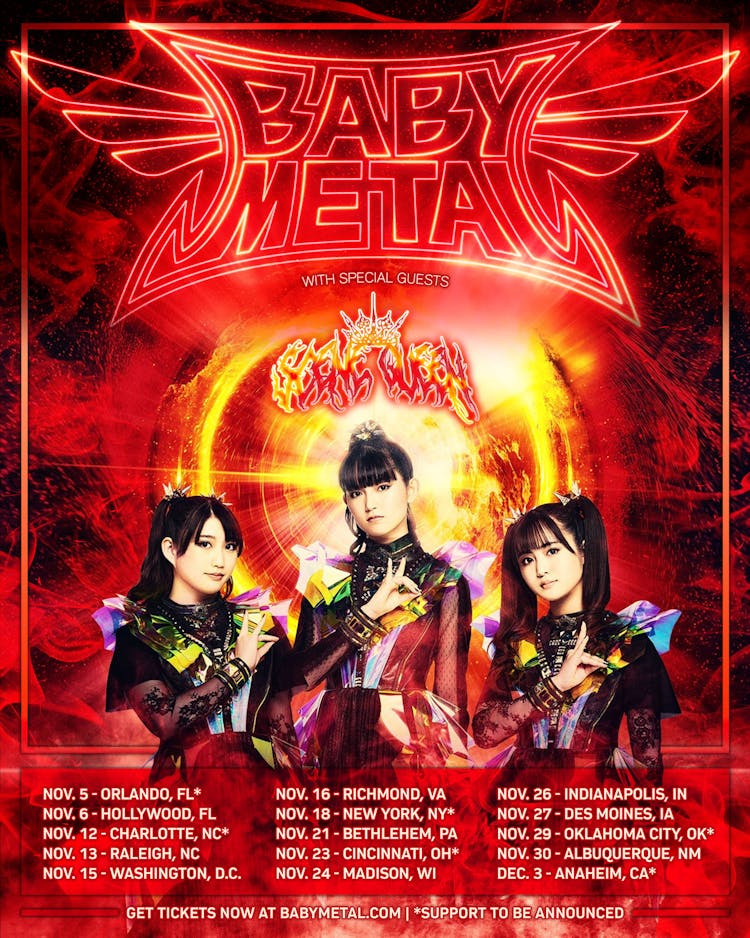 BABYMETAL announce North American tour with Scene Queen Kerrang!