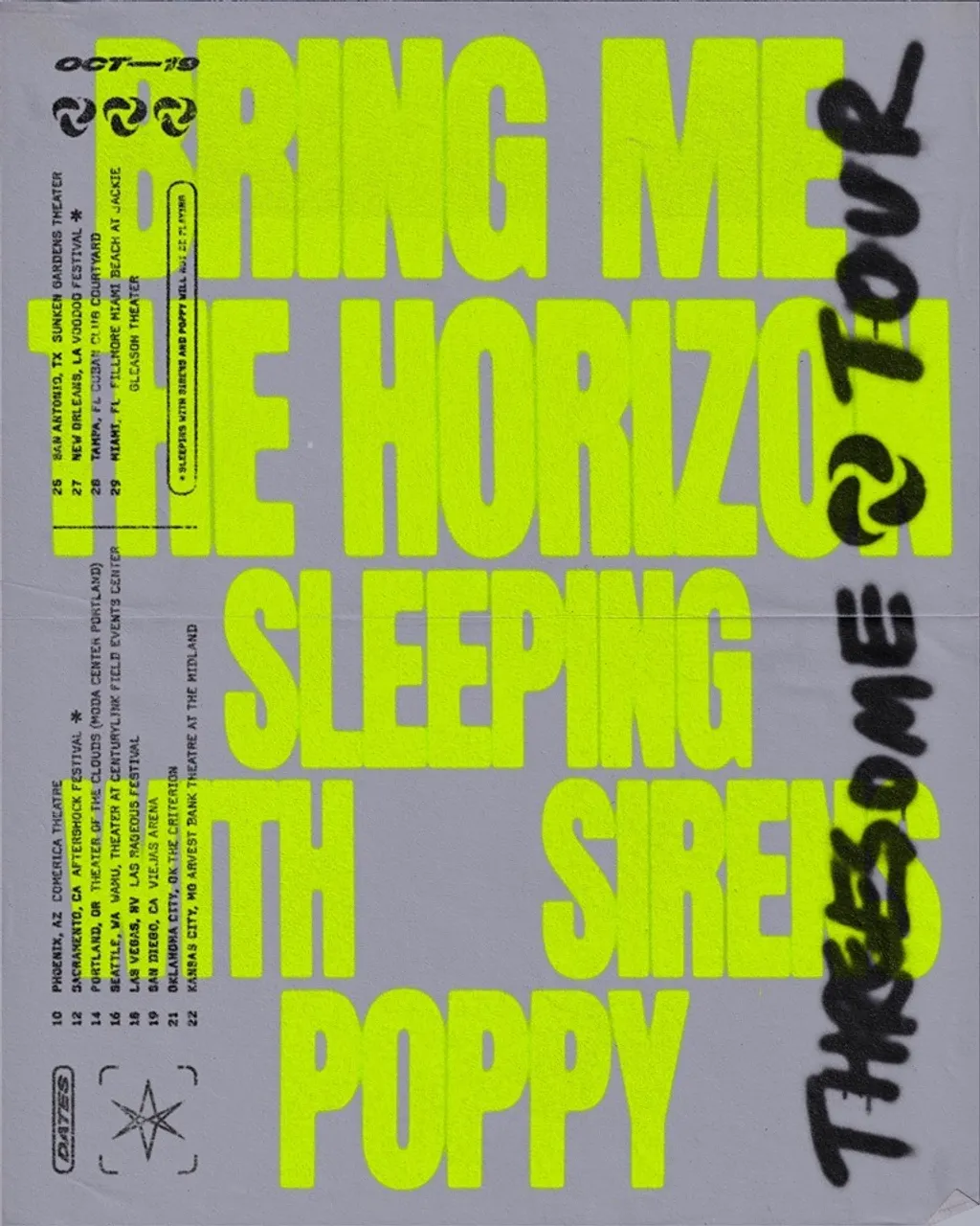 Bmth Threesome Tour Admat 2019