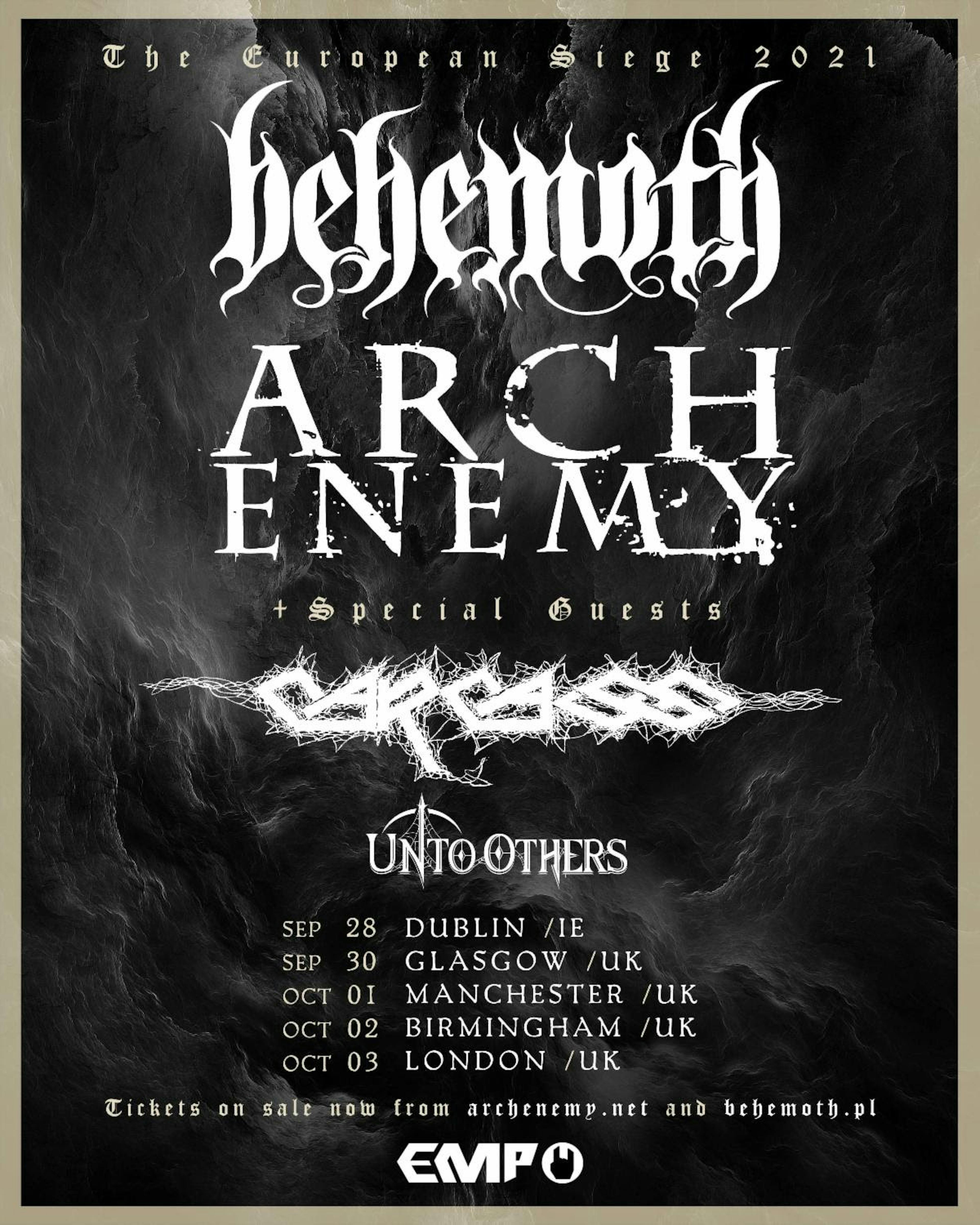 Behemoth Announce UK/Ireland Tour With Arch Enemy And… Kerrang!