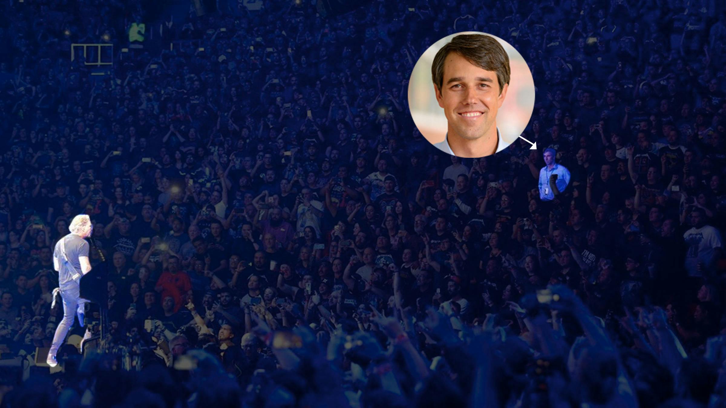Congressman Beto O'Rourke Was Spotted At A Metallica Show