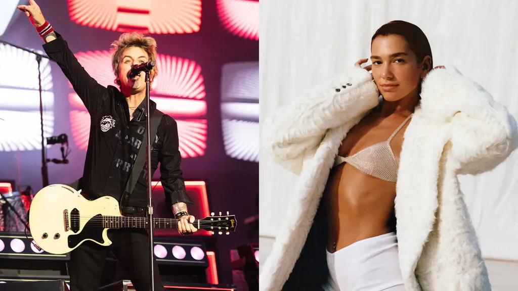 Billie Joe Armstrong live credit Jenn Five Dua Lipa 2025 promo credit Tyrone Lebon