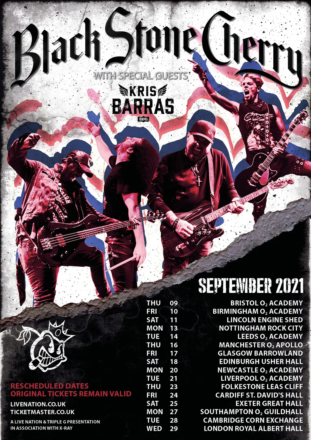 Black Stone Cherry 2021 Uk Tour
