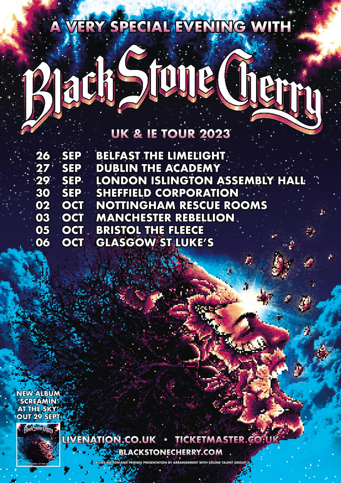 black stone cherry uk tour sheffield