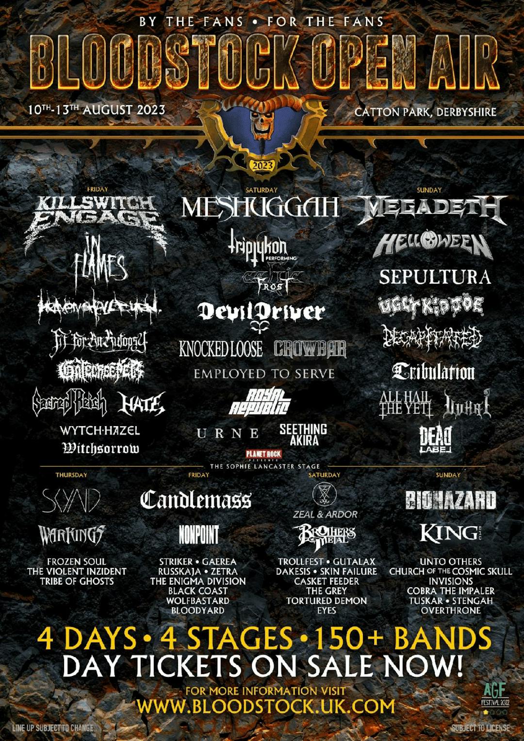 Bloodstock Confirm Final Main Stage And Sophie Stage Bands… 