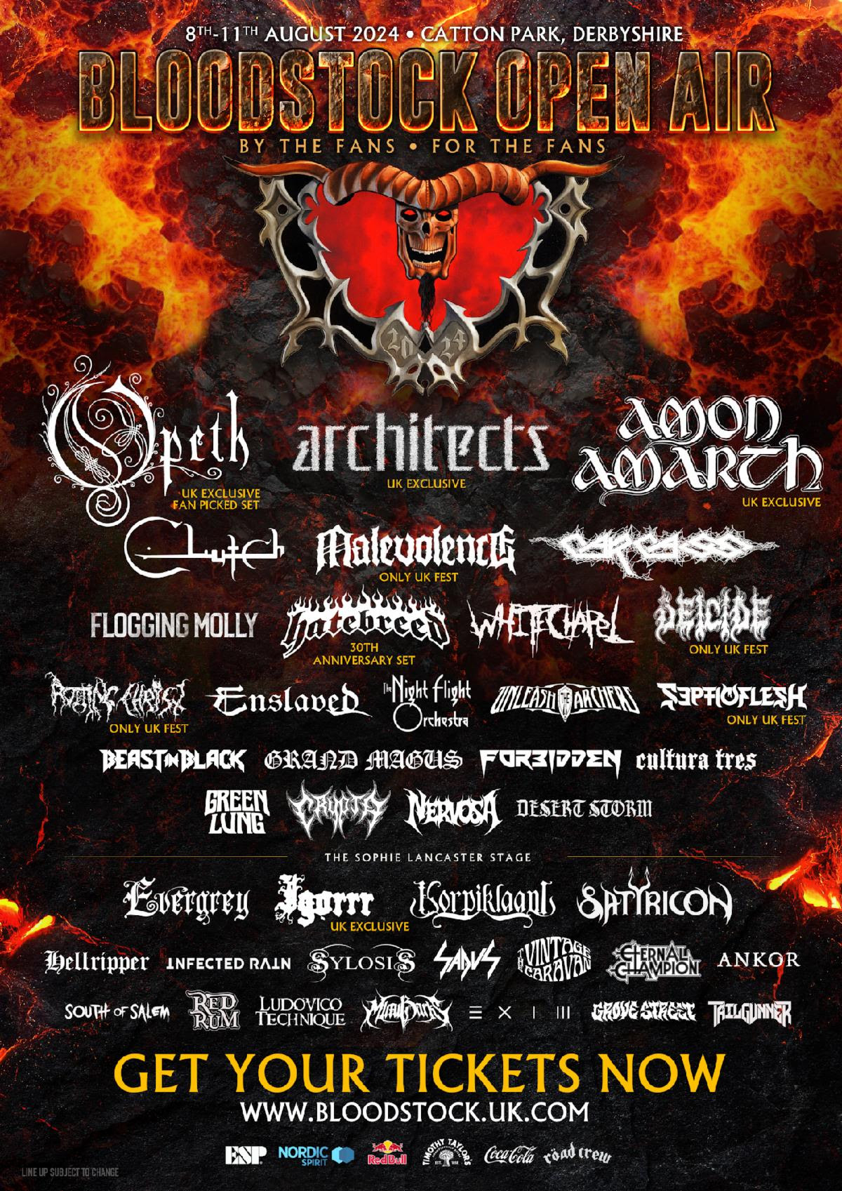 Bloodstock Add Carcass Satyricon Sylosis And More To Kerrang   Bloodstock 2024 Poster Line Up Updated 