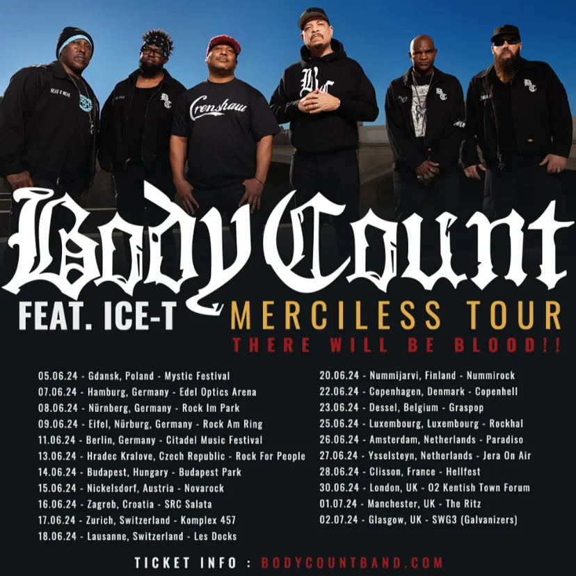 IceT’s Body Count have announced a UK and European tour Kerrang!