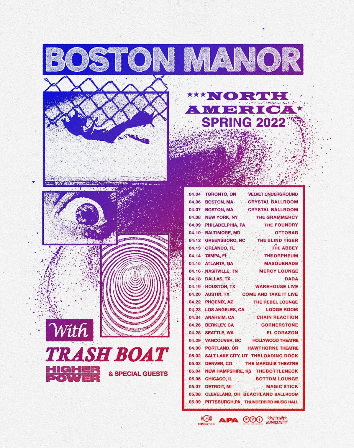 boston manor usa tour