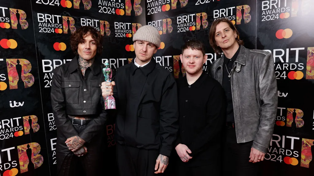 Bring Me The Horizon BRI Ts 2024 winners room credit JM Enternational