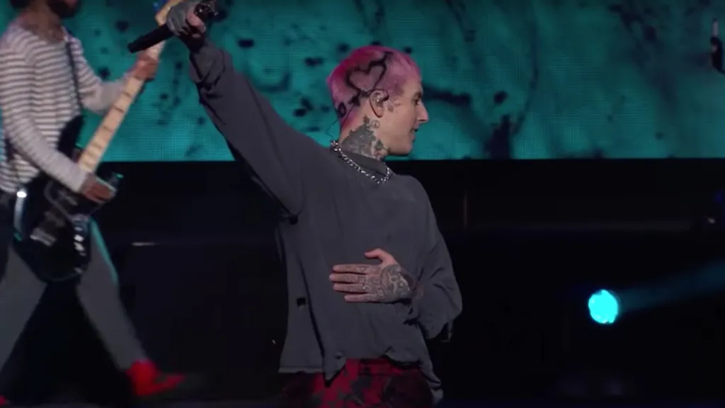 Bring Me The Horizon performing on Jimmy Kimmel Live