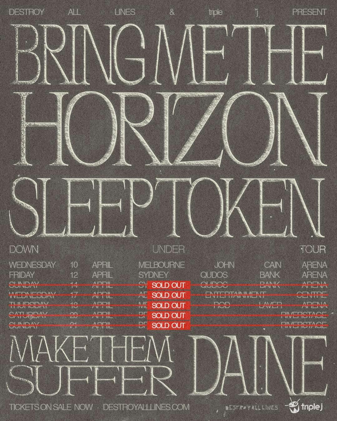 bring me the horizon tour 2014