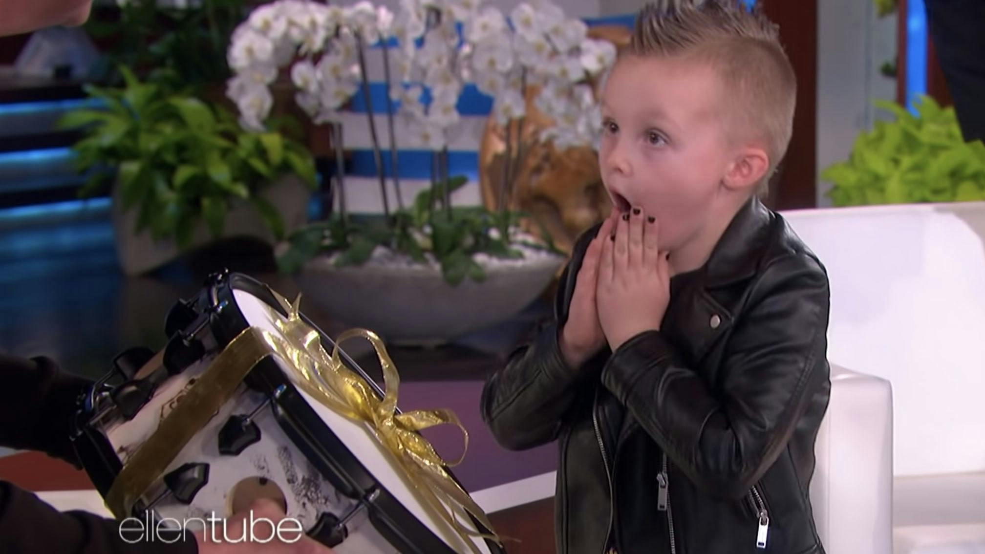 Seven-year-old covers Slipknot’s Sulfur on Ellen, gets surprised with Jay Weinberg signature snare