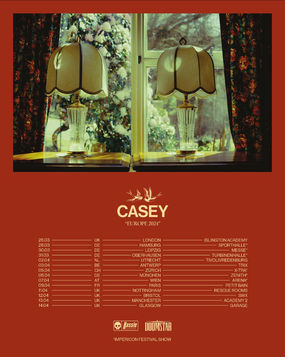 Casey Announce 2024 UK And European Tour Kerrang   Casey 2024 UK European Tour Poster 