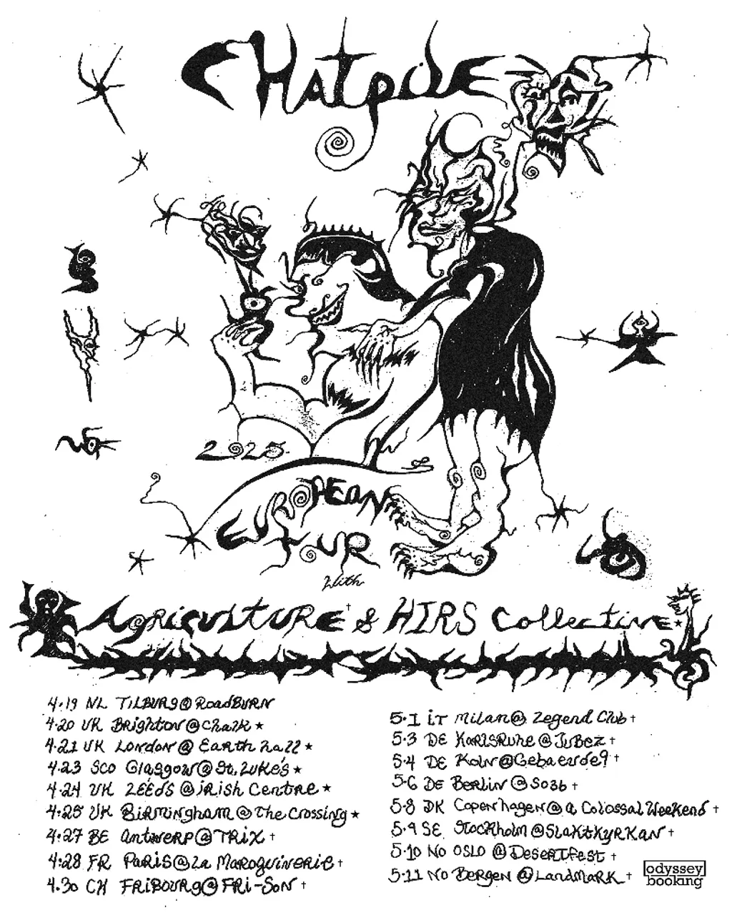 Chat Pile 2025 European tour