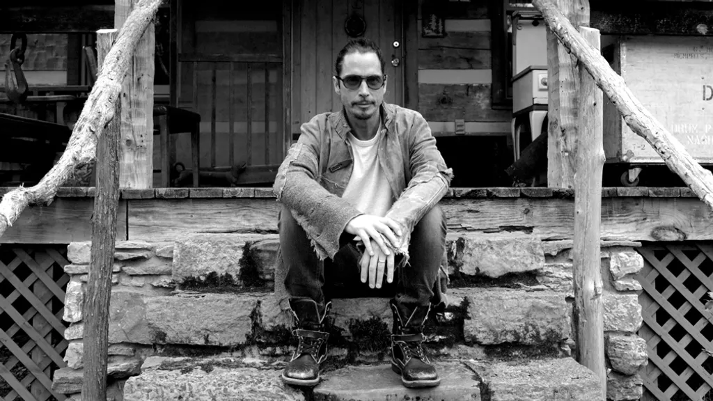 Chris Cornell Black White Promo