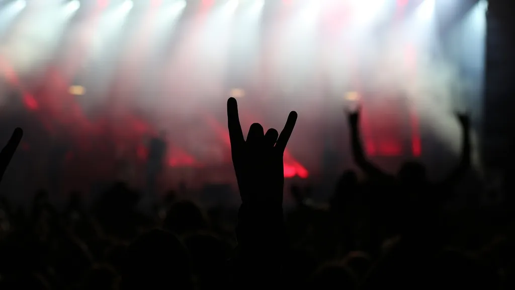 Concert With Horns In Air