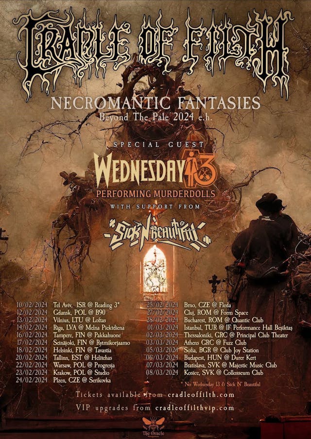 Cradle Of Filth announce 2024 European tour, with special… | Kerrang!