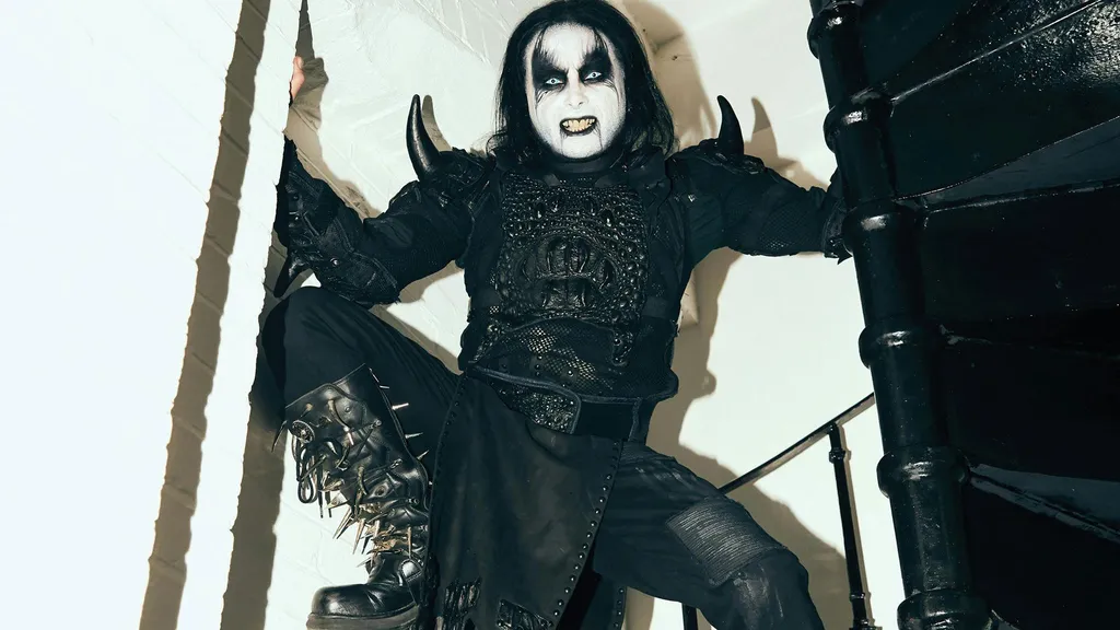 A solo photo of legendary Cradle Of Filth frontman Dani Filth