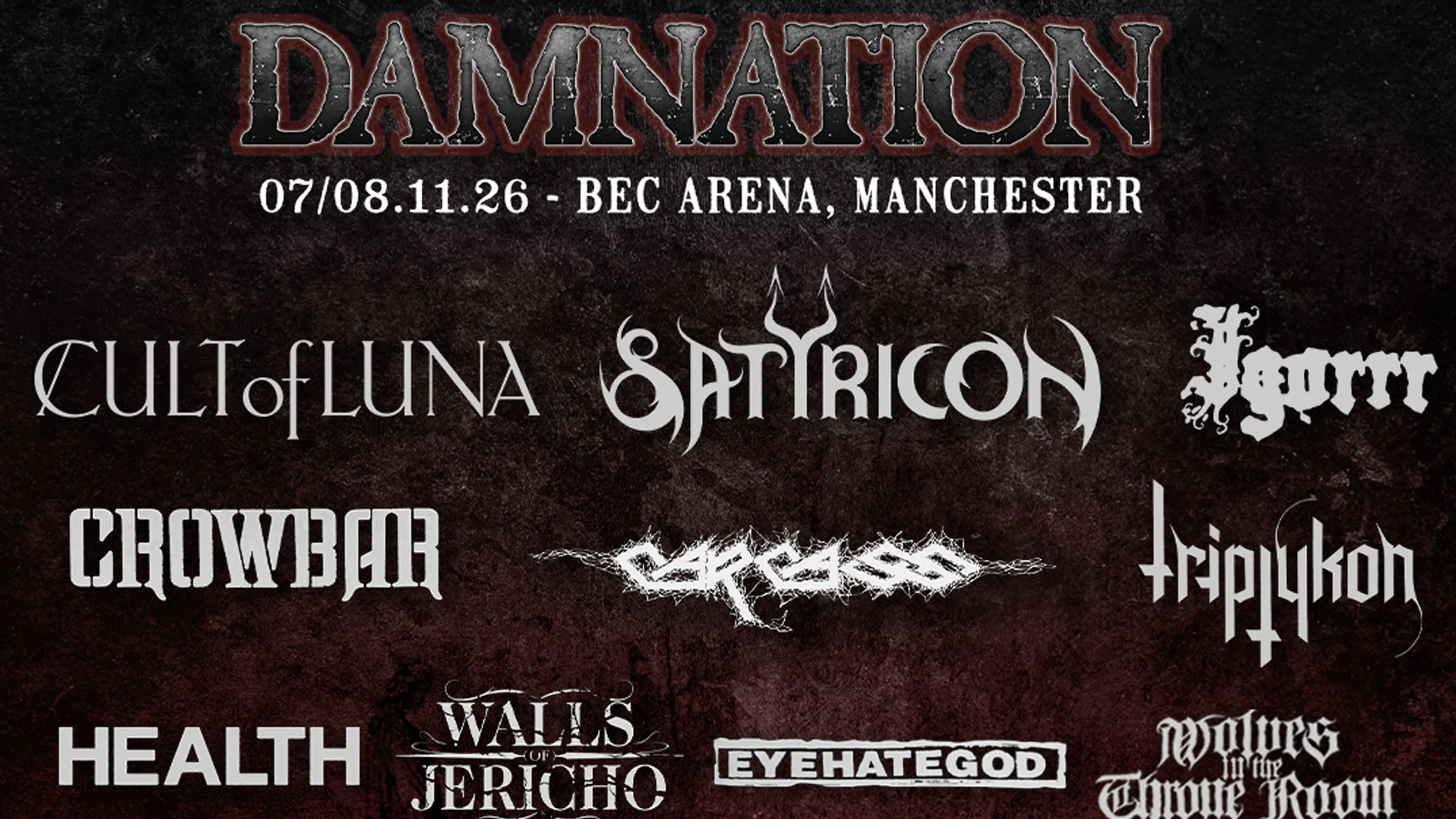 Cult Of Luna and Satyricon to headline Damnation 2026