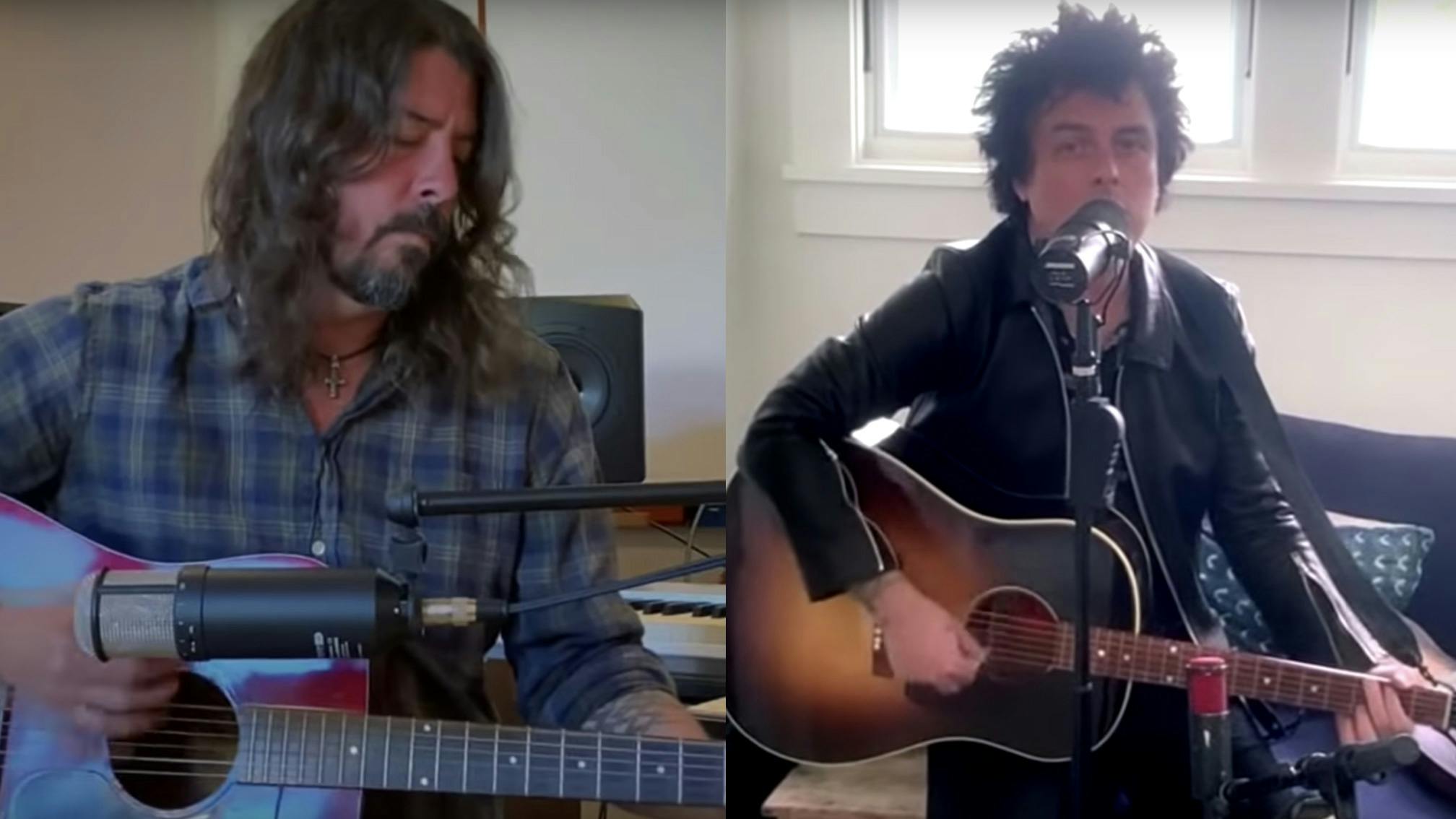 Watch Dave Grohl And Billie Joe Armstrong Perform In Their Living Rooms
