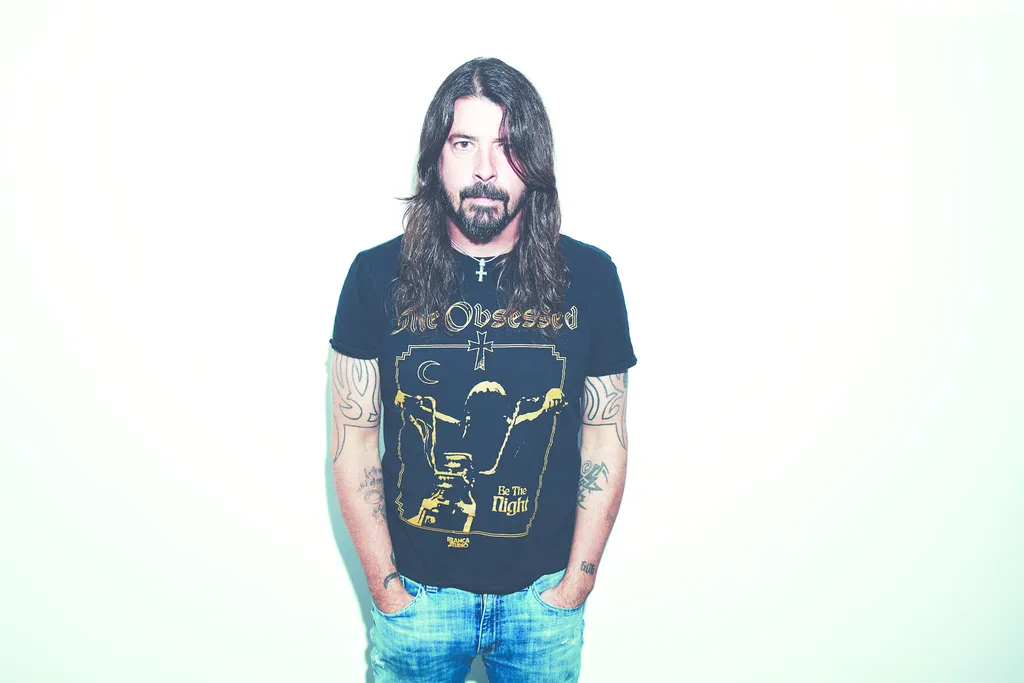 Dave Grohl frontman of Foo Fighters, photographed by Tom Barnes for Kerrang!