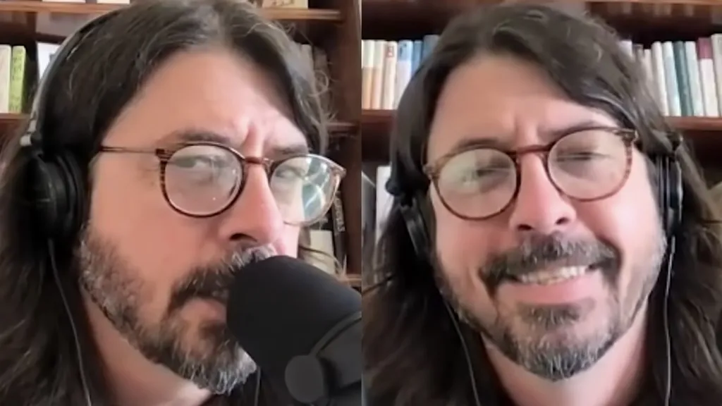 Dave Grohl Howard Stern October 2021 teeth drumming