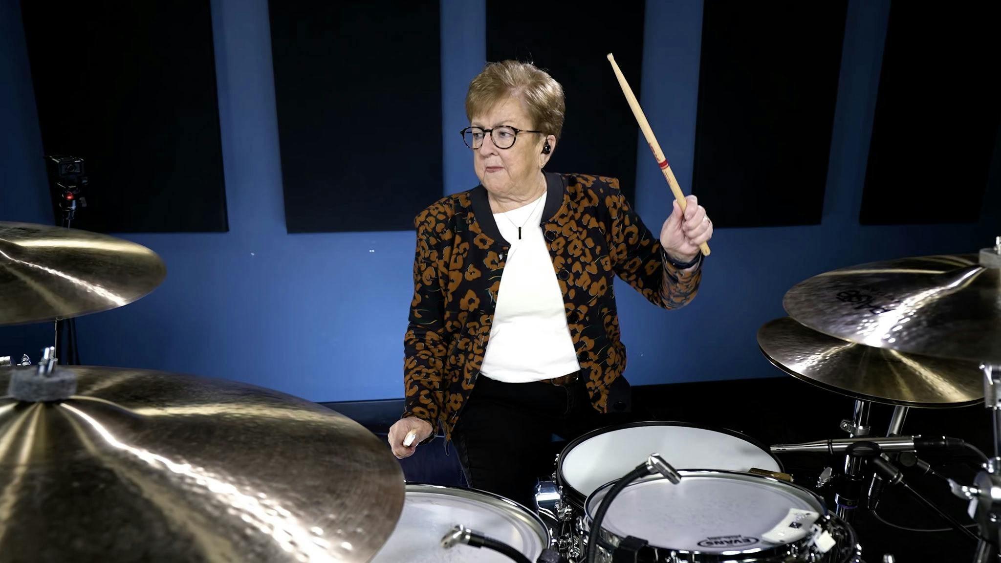 Grandma covers blink-182’s What’s My Age Again?, challenges Travis Barker to drum battle