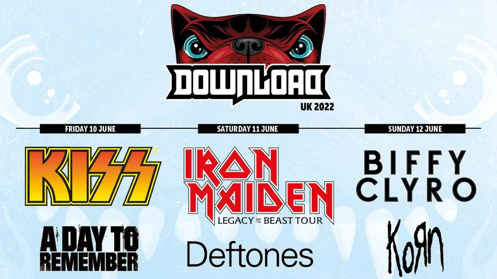 Download Festival 2022 blue poster header