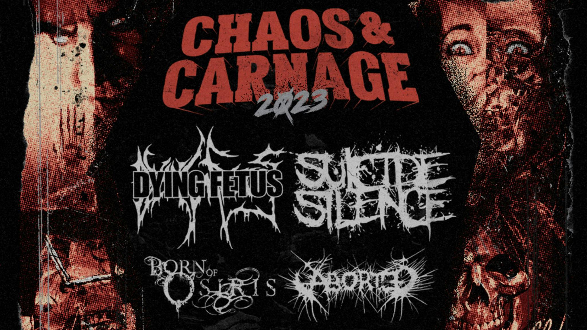 Dying Fetus and Suicide Silence announce Chaos & Carnage co-headline tour