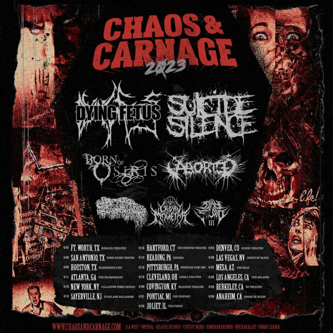 Chaos And Carnage Merch Table 2025 In