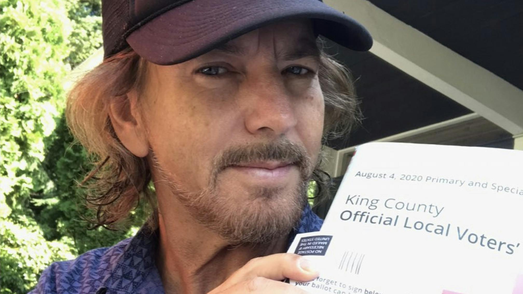 Pearl Jam's Eddie Vedder Is Teaching Fans How To Vote By Mail With His New Instagram Account