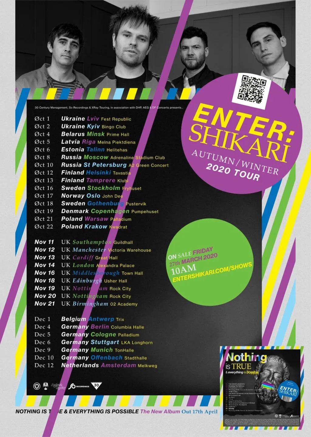 Enter Shikari Autumn Uk European Tour