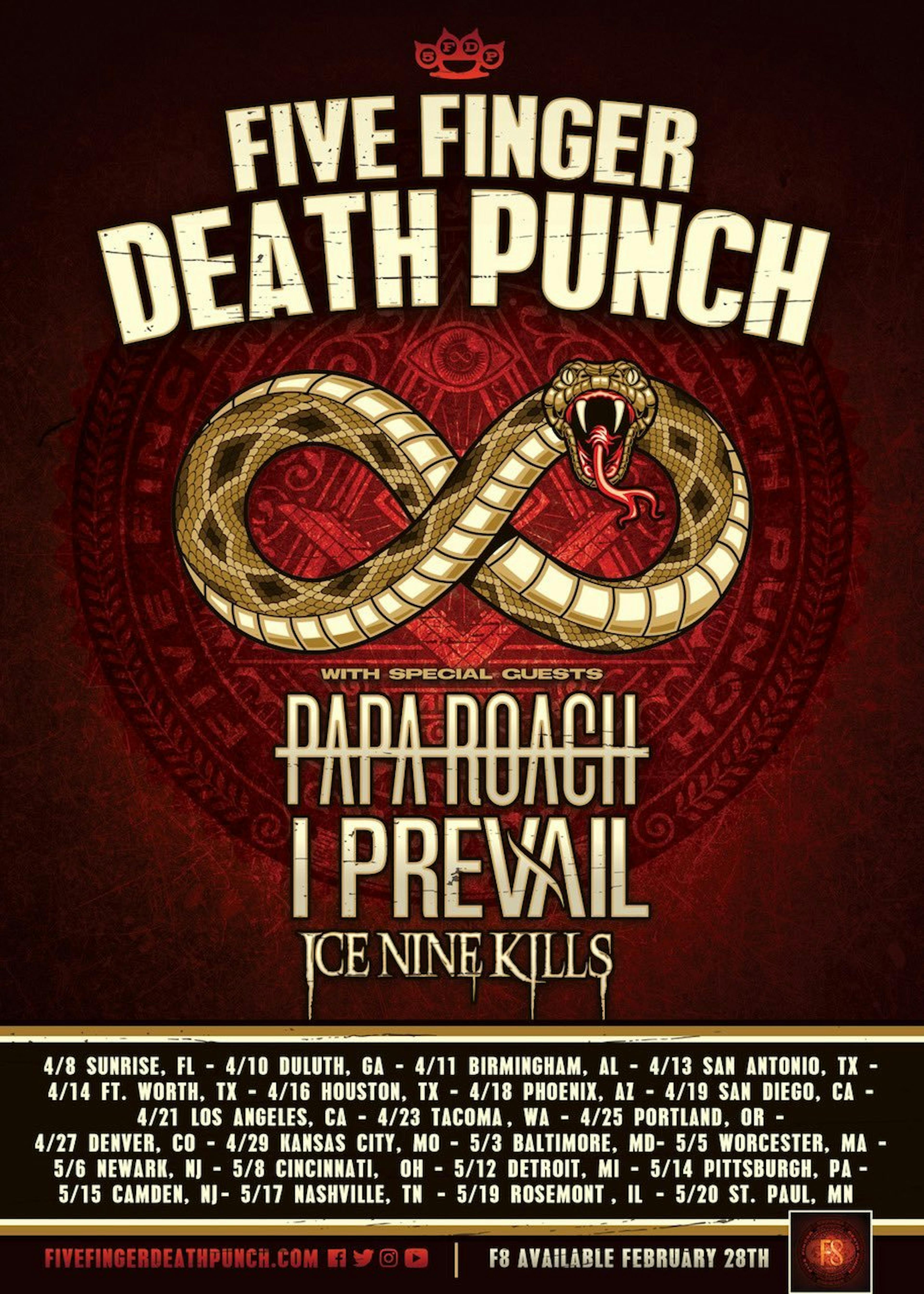 I Prevail opens for Five Finger Death Punch July 23 at Soaring Eagle