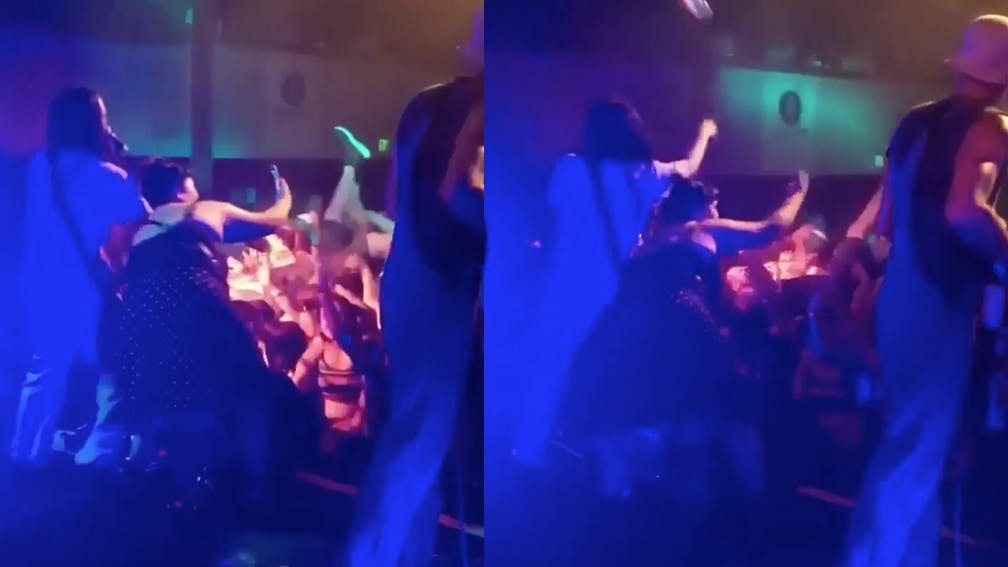 FIDLAR Frontman Knocks A Fan's Phone Out Their Hand As They Try To Take An Onstage Selfie