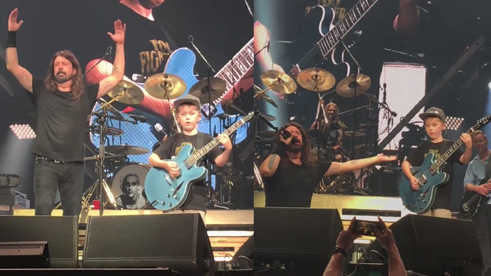 Foo Fighters Cover Enter Sandman With 10-Year-Old Fan On Guitar