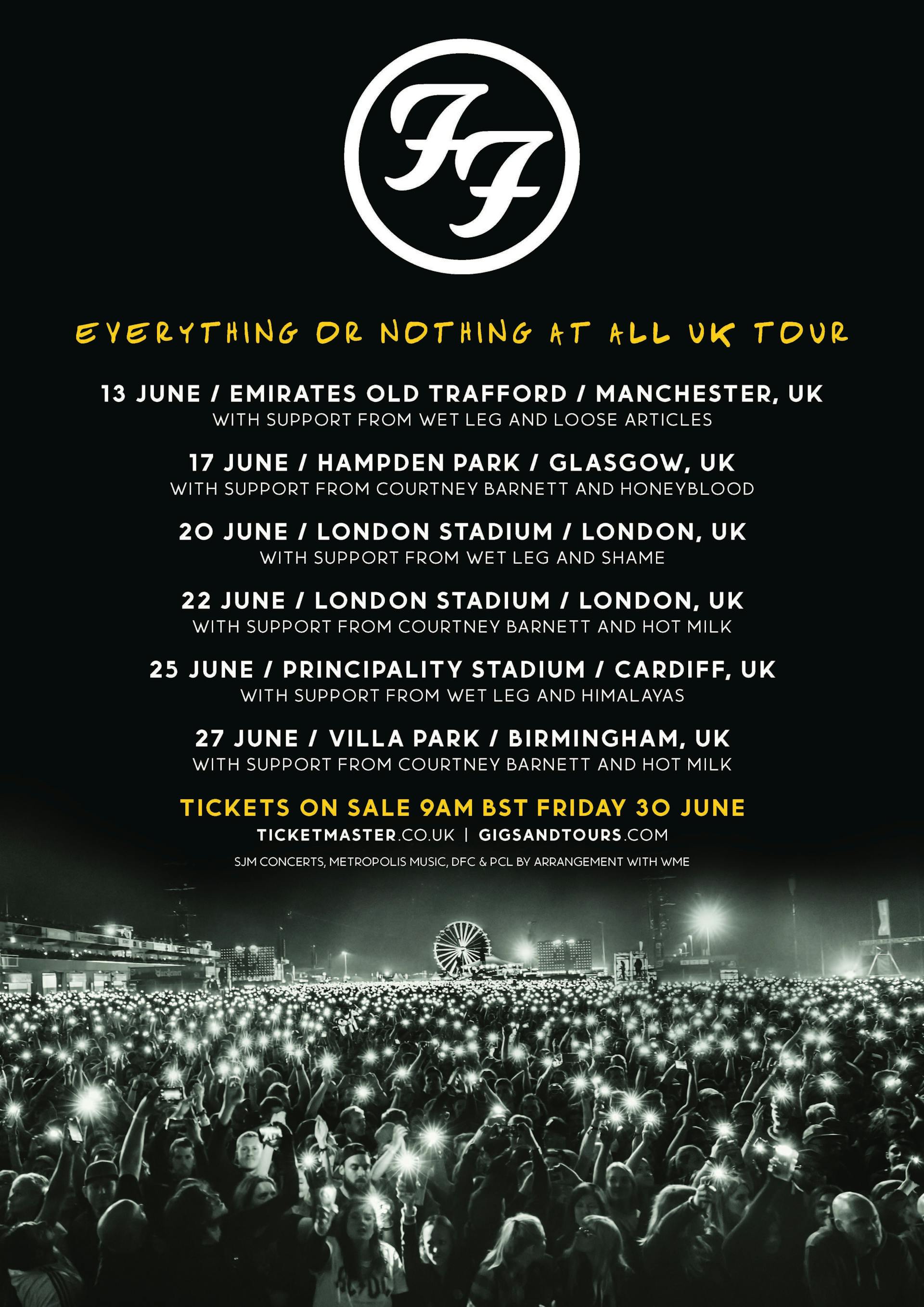 Foo Fighters Tour 2025 Gigs And Tours