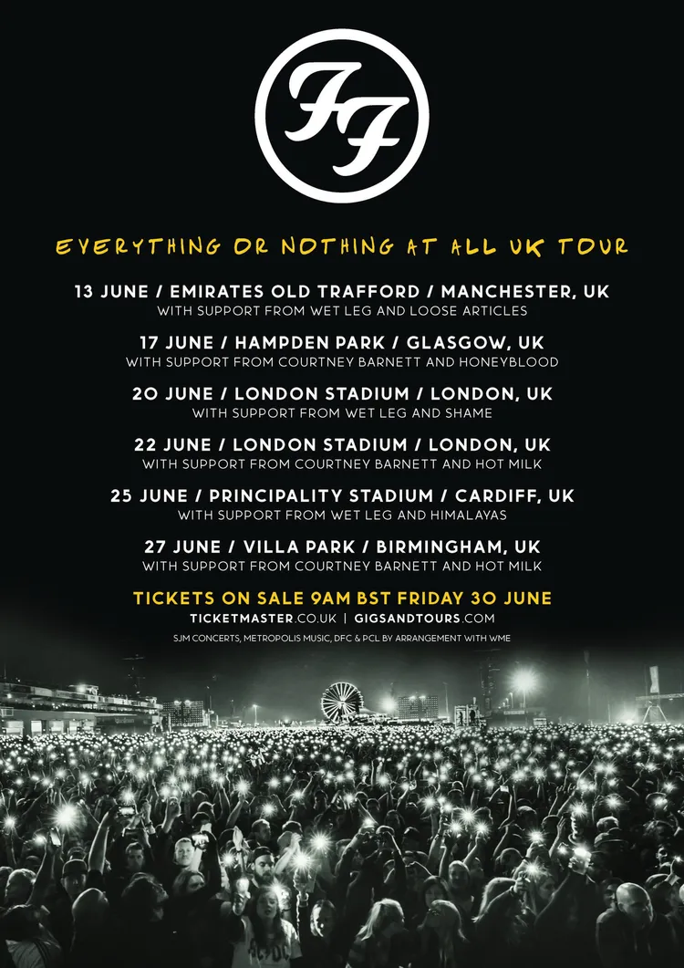 Foo Fighters announce summer 2024 UK stadium tour Kerrang!