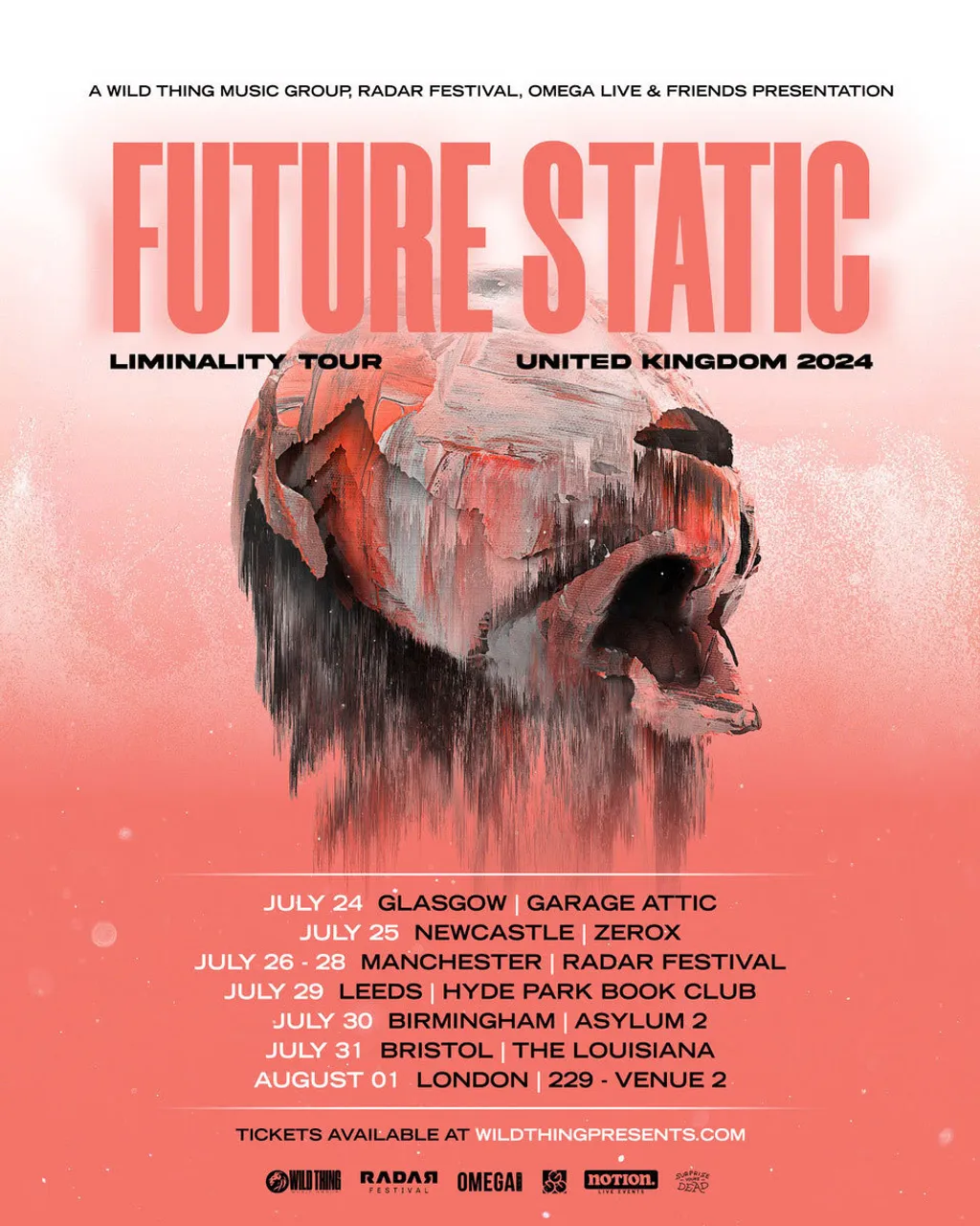 Future Static 2024 UK tour poster