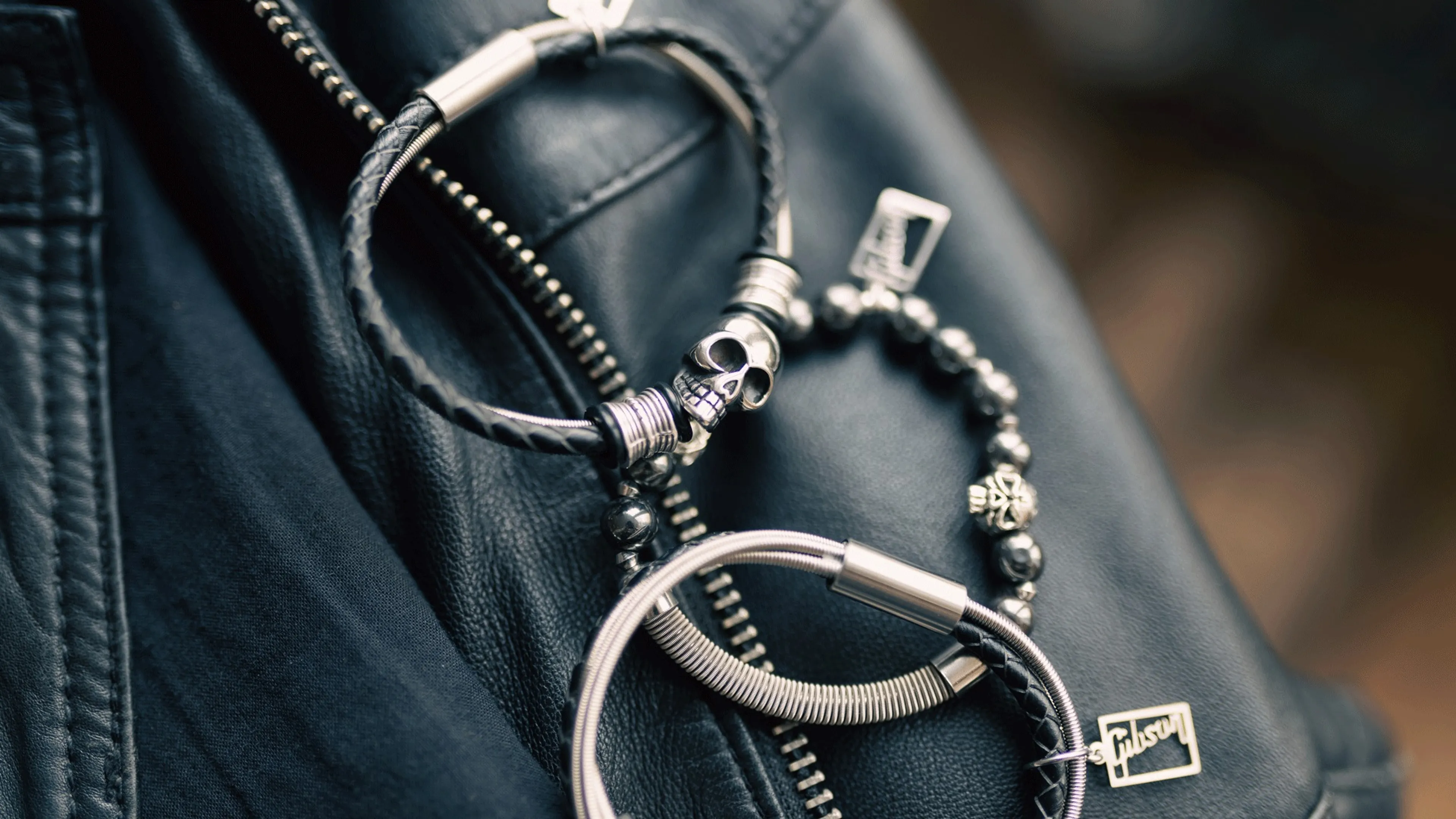 the guitarwrist team up with Gibson for new jewellery range made from guitar strings