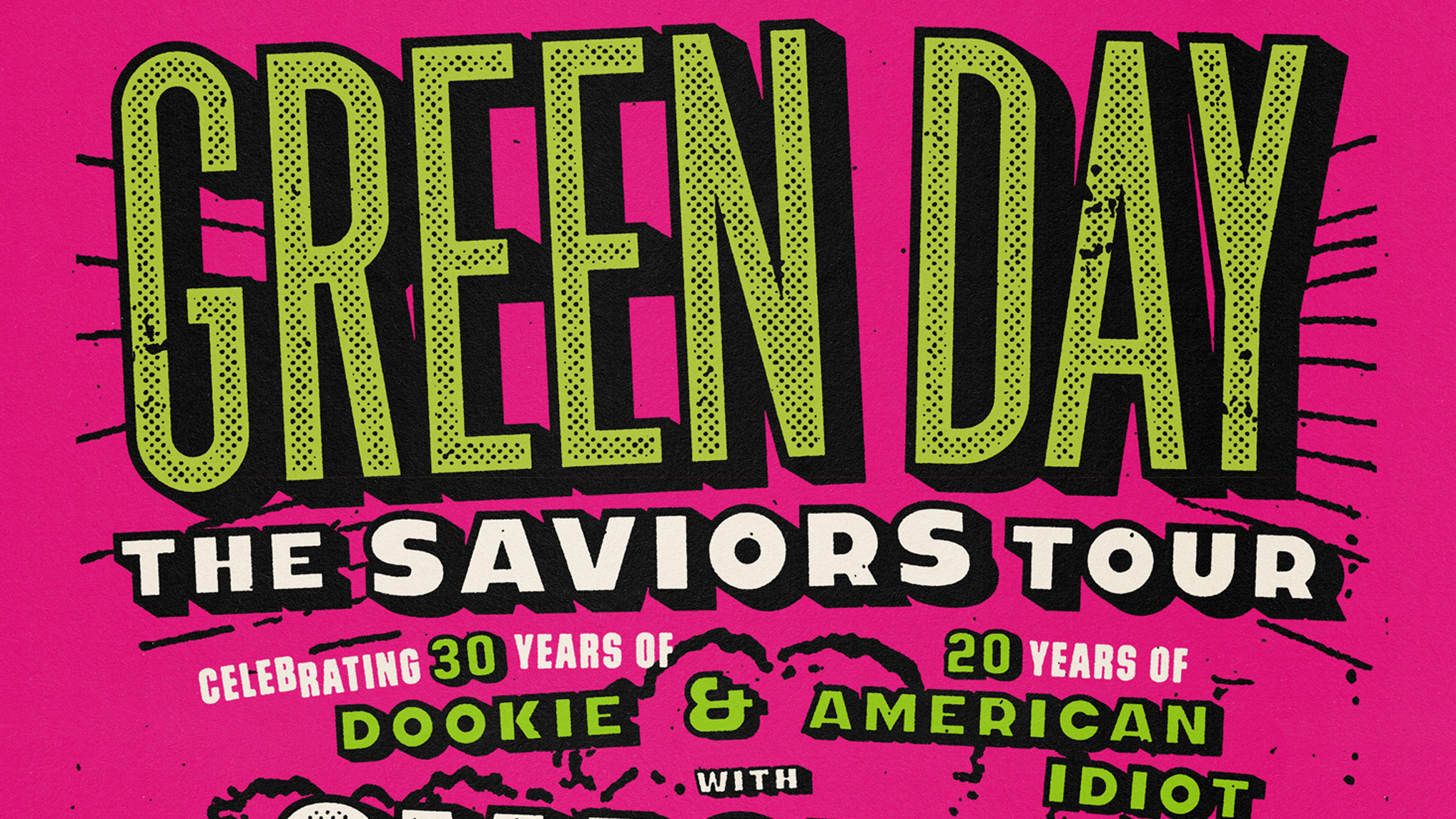 Green Day Announce Huge Global 2024 Stadium Tour Kerrang   Green Day Saviors Tour 2024 Header 