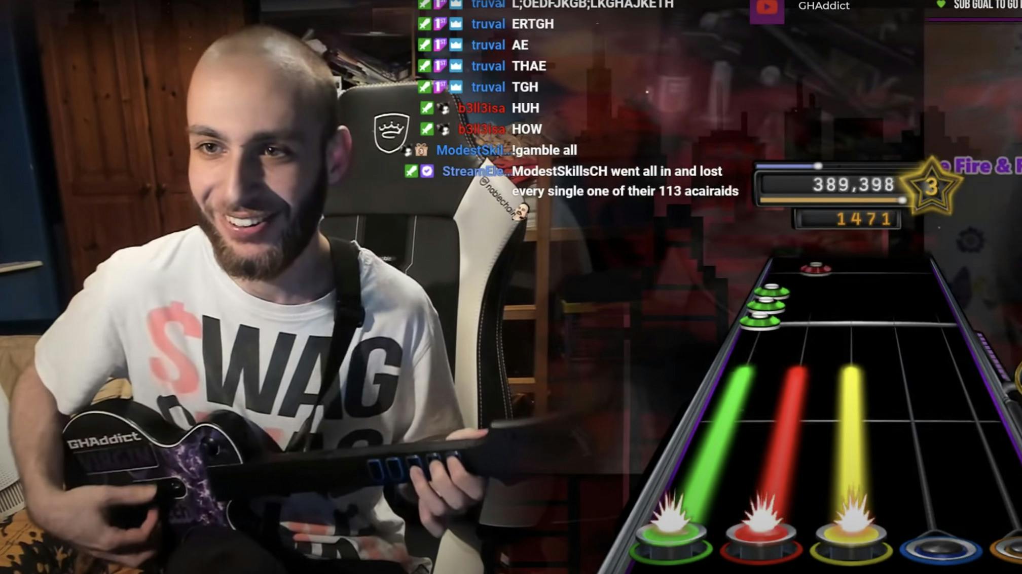 Gamer Somehow Plays DragonForce's Through The Fire And Flames At 165 Per Cent On Guitar Hero