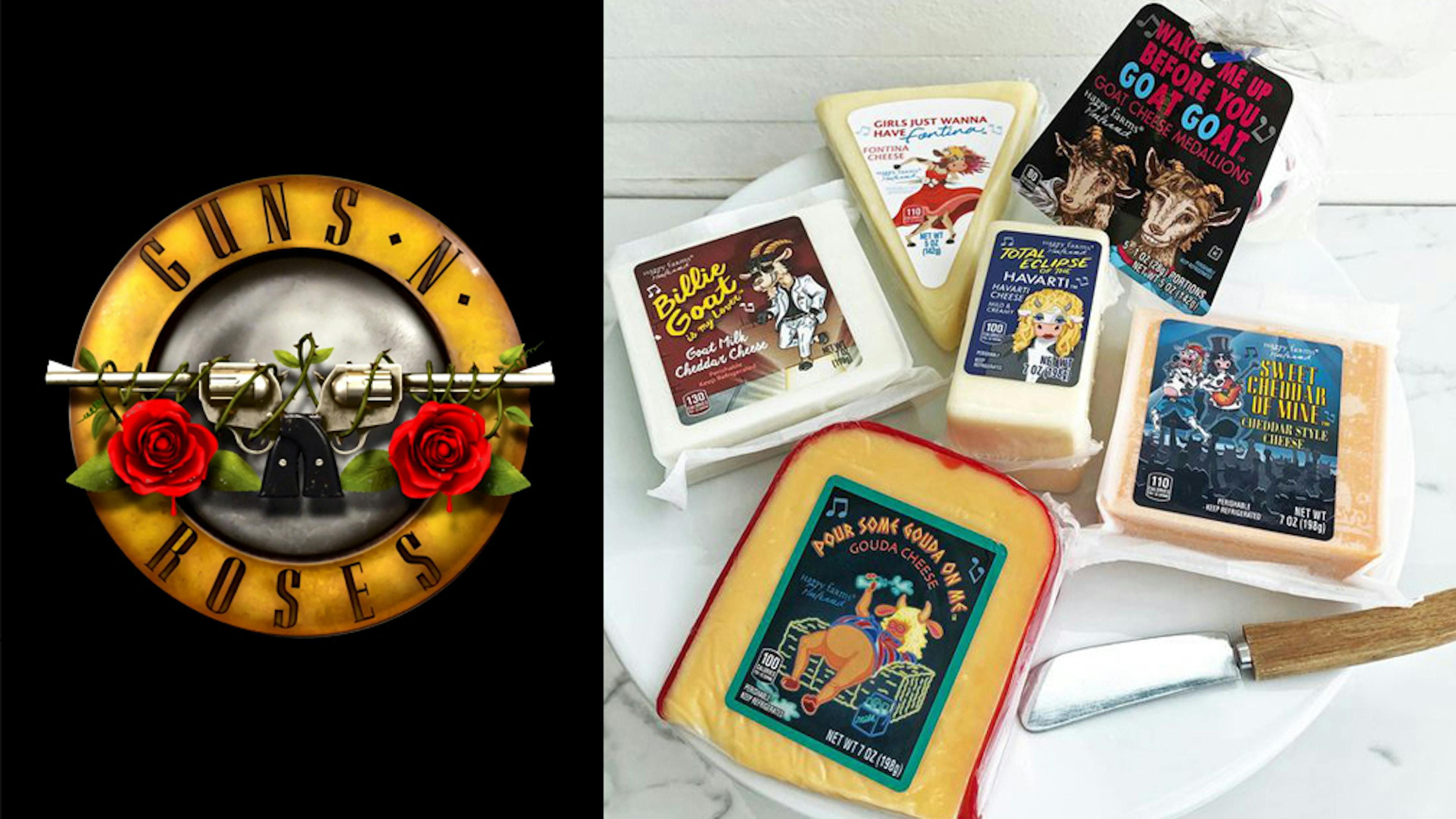 Aldi To Release Guns N' Roses And Def Leppard-Themed Cheese