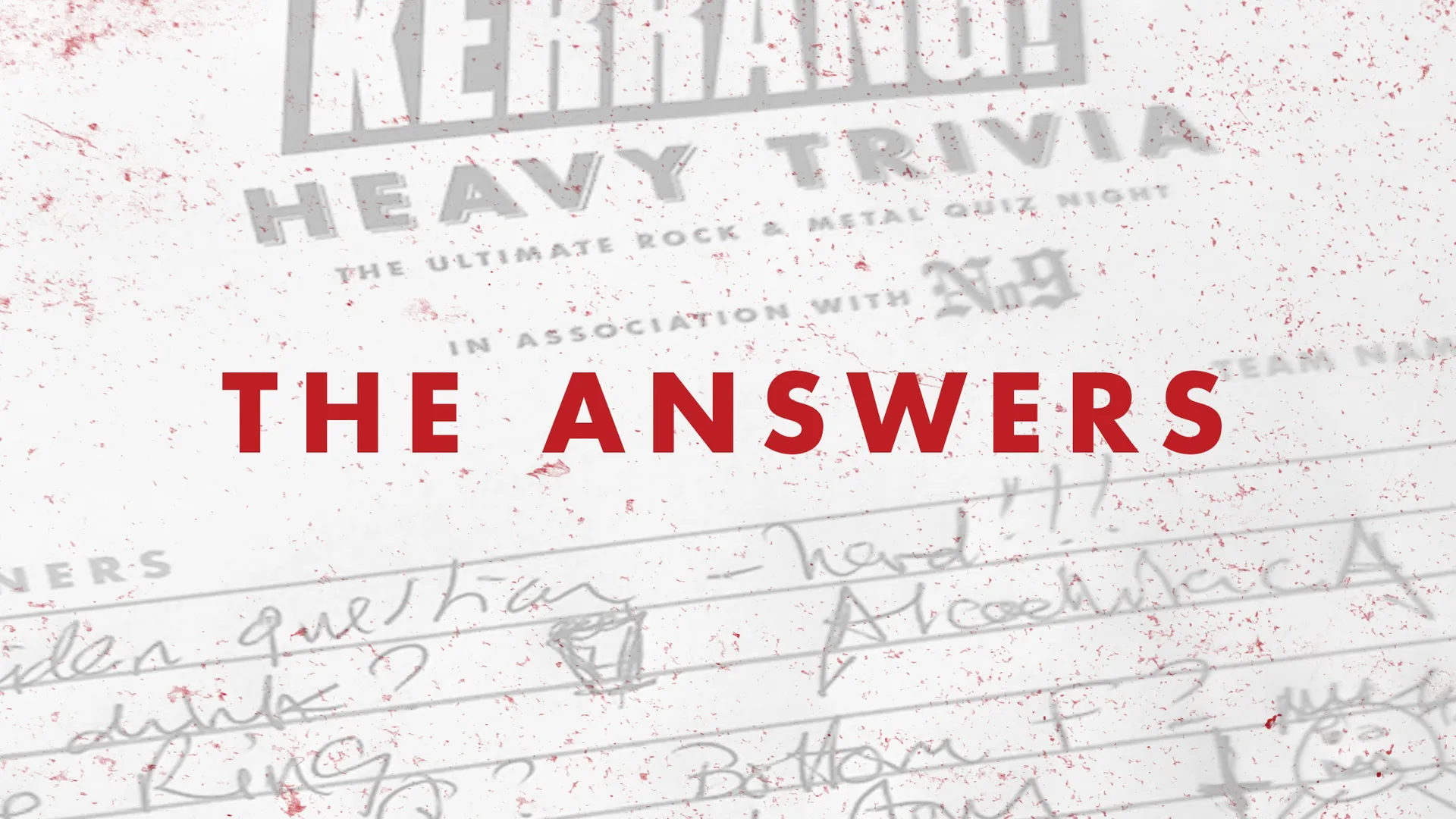 The Answers To Kerrang!'s Heavy Trivia Quiz Kerrang!