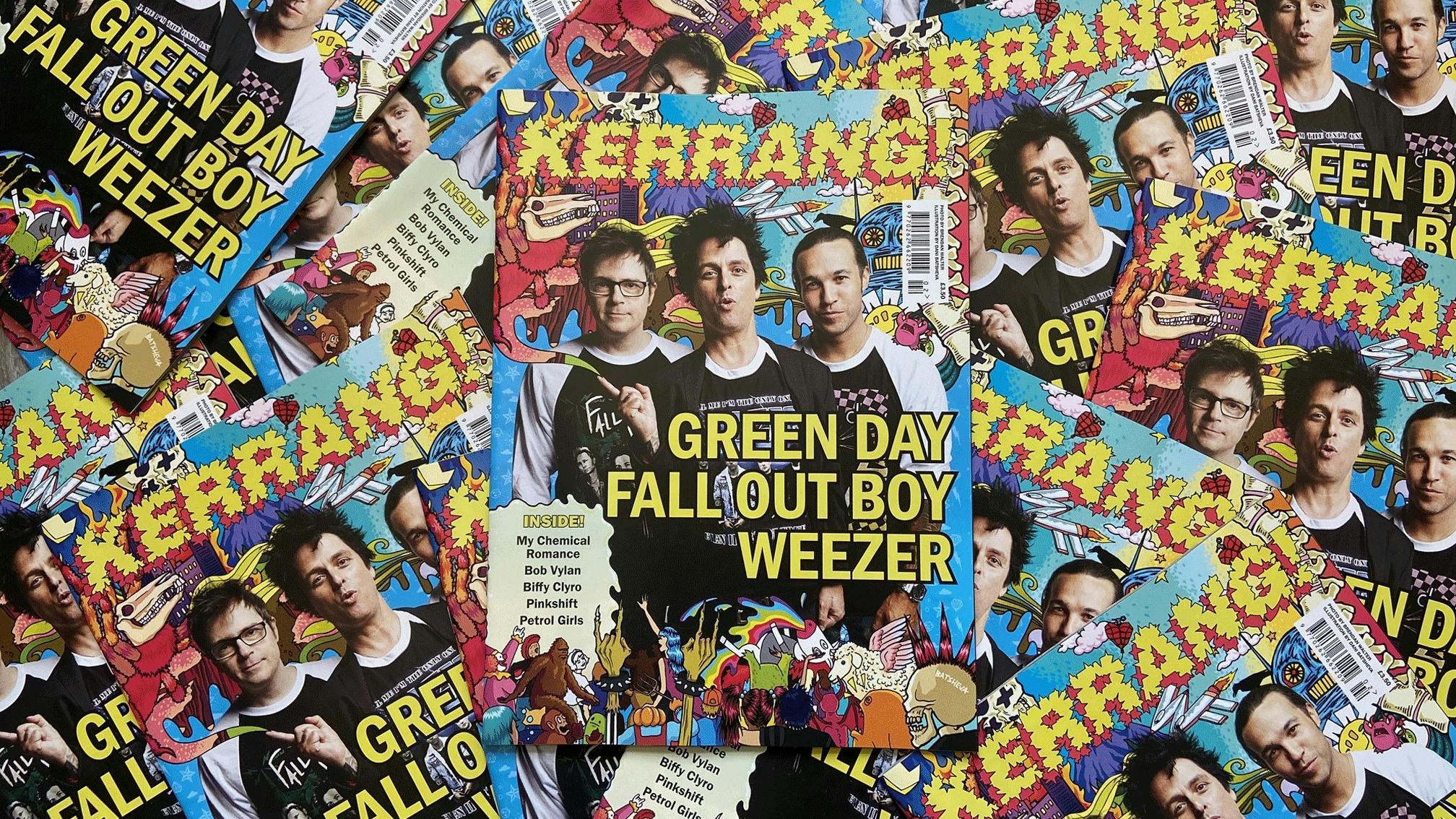 Green Day, Fall Out Boy and Weezer hit the cover of the new Kerrang! magazine