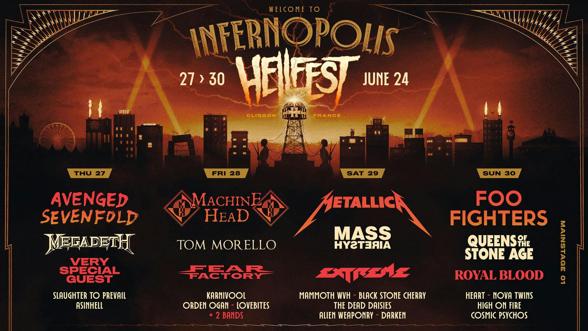 Metallica, A7X, Machine Head and more join Foo Fighters at Hellfest 2024