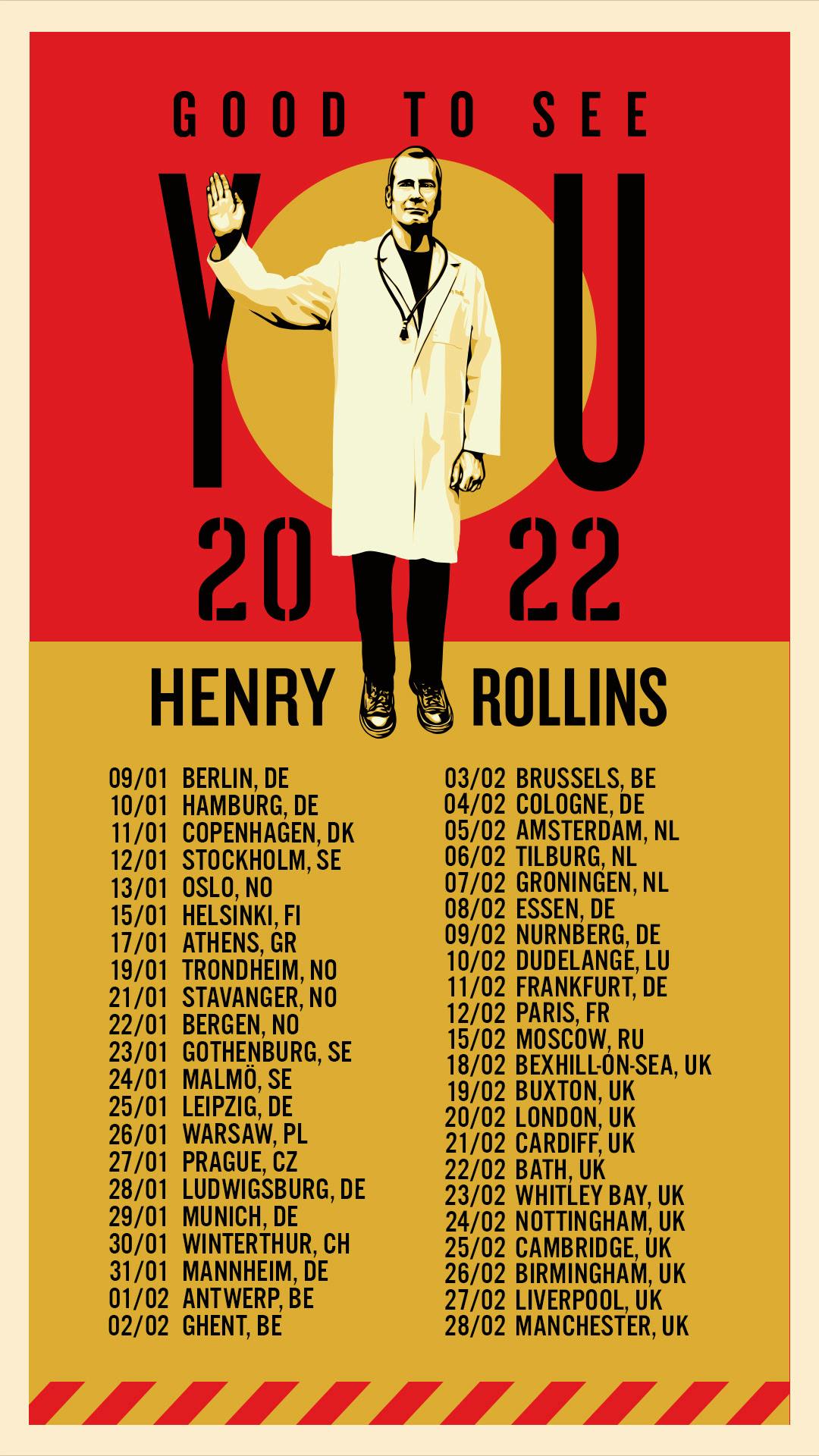 henry rollins tour uk